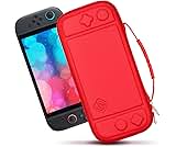 sisma Switch2 Aufbewahrung Tasche Kompatibel mit Nintendo Switch 2 Konsole, Robuste Aufbewahrungstasche Etui Hardcase Schutz Hülle für Unterwegs, Rote Tragetasche